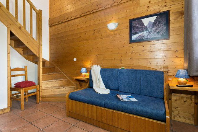 2 kamers 6 personen cabine - Résidence Madame Vacances Les Lodges des Alpages 3* - Plagne Soleil