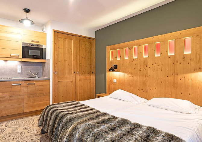 Studio 2 personen - Résidence Lagrange Vacances Les Chalets d'Emeraude 4* - Les Saisies