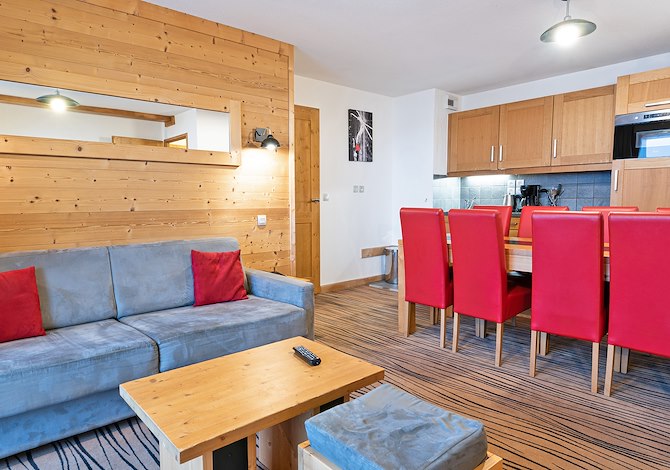 3 Kamer appartement cabine of 4 Kamer appartement 8 personen - Résidence Lagrange Vacances Les Chalets d'Emeraude 4* - Les Saisies