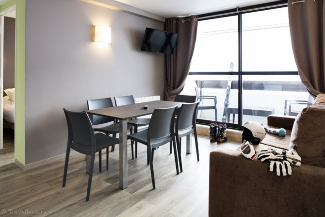 2 Kamer appartement 6 personen cabine - Résidence Soleil Vacances - Les Menuires 4* - Les Menuires Brelin