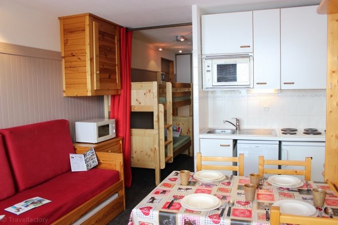 Studio cabine 4 personen 13 - Flats REINE BLANCHE - Val Thorens