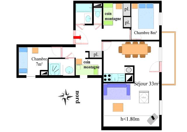 Appartements Les Essarts - Val Cenis Lanslevillard