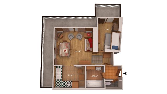 Appartements L'ariondaz - Courchevel 1650