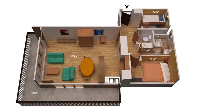 Appartements L'ariondaz - Courchevel 1650