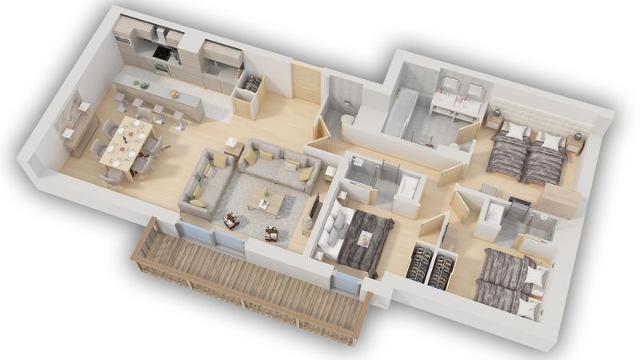 Appartements Carre Blanc - Courchevel 1550