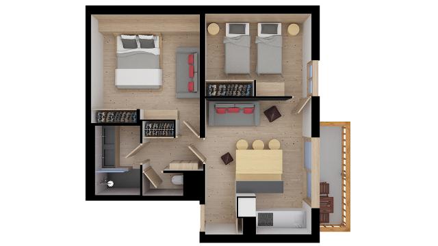Appartements Cytelles - Méribel Altiport 1700