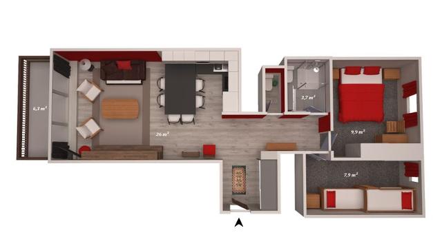 Appartements Ourse Bleue - Courchevel 1650