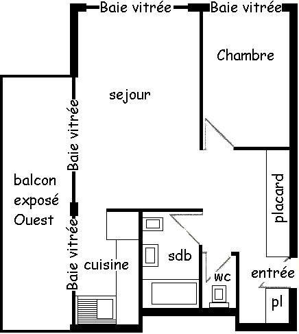 Appartements Le Jannu - Plagne Centre