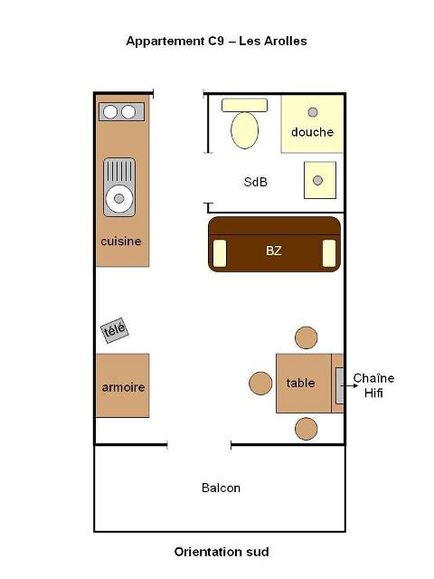 Appartements Les Arolles - Plagne Centre