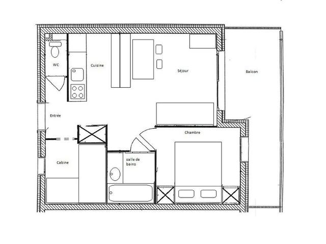 Appartements Les Hauts Bois - Plagne - Aime 2000