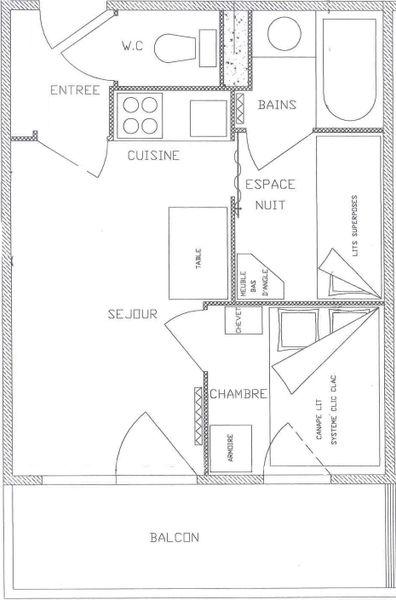 Appartements Les Drus - Plagne Soleil