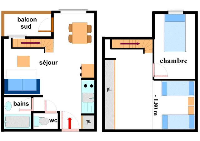 Appartements Colombaz - Val Cenis Lanslevillard
