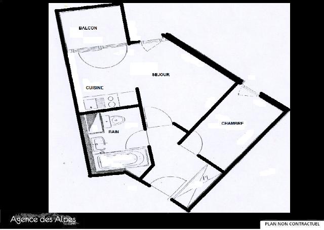 Appartements Gentianesmen - Les Menuires Reberty 1850
