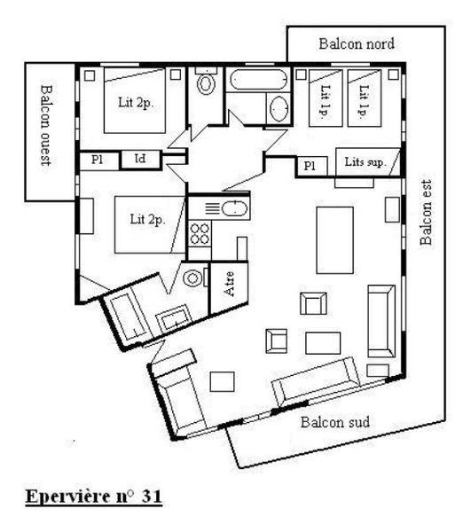 Appartements Eperviere - Méribel Centre 1600