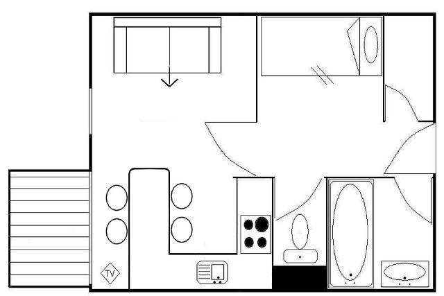 Flats GENTIANES - Les Menuires Reberty 1850