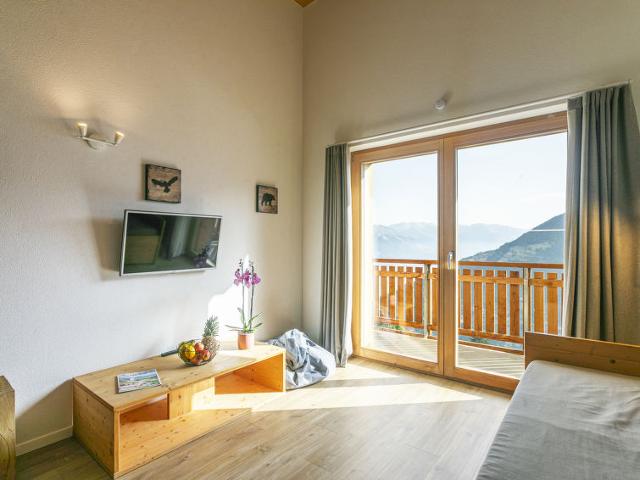 Flat T-Resort La Tzoumaz 2p4 vue vallée - La Tzoumaz