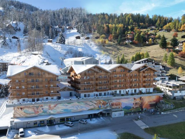 Flat T-Resort La Tzoumaz 3p6 vue vallée - La Tzoumaz