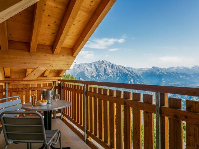 Flat T-Resort La Tzoumaz 4p8 vue vallée - La Tzoumaz