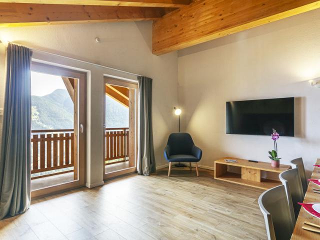 Flat T-Resort La Tzoumaz 4p8 vue vallée - La Tzoumaz