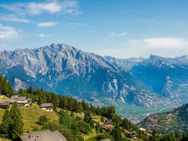 Flat T-Resort La Tzoumaz 4p8 vue vallée - La Tzoumaz