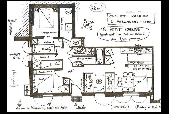 Appartement Le Petit Karibou - 8/12 Couchages - Vallandry