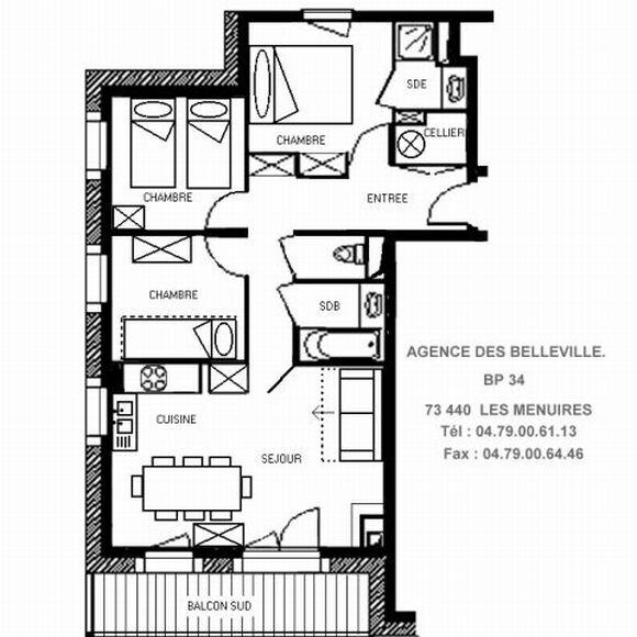 travelski home choice - Flats SAPINIERE - Les Menuires Reberty 1850