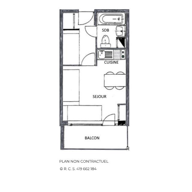 Appartements Necou - Les Menuires Reberty 2000