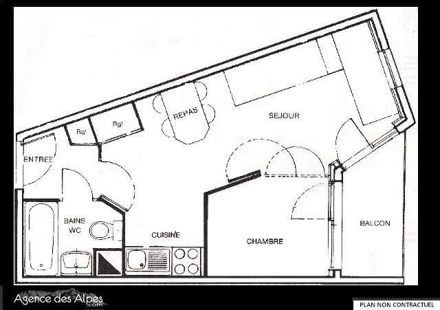 Appartements Necou - Les Menuires Reberty 2000