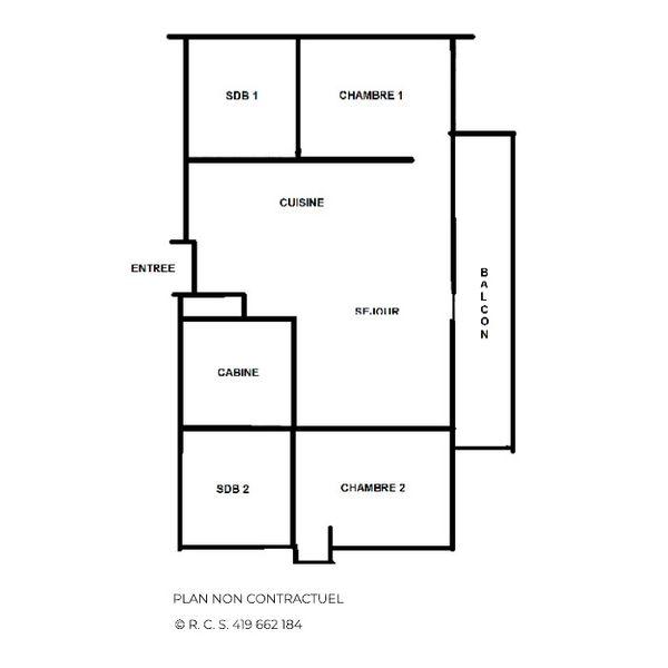 Appartements Necou - Les Menuires Reberty 2000