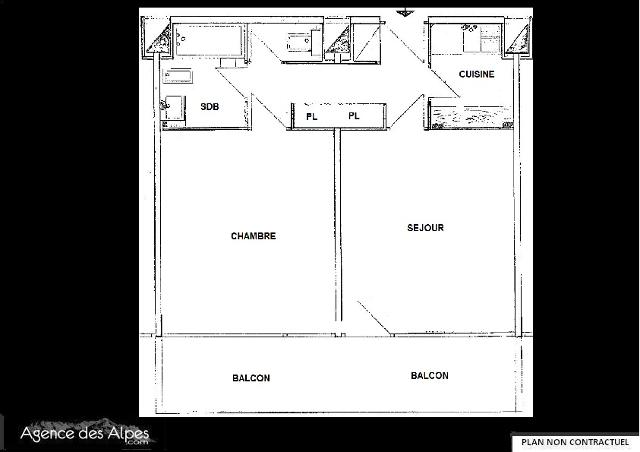 Appartements Aravis - Les Menuires Croisette