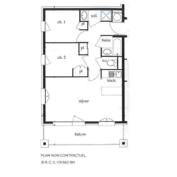 Appartements Argentiere - Les Menuires Reberty 1850