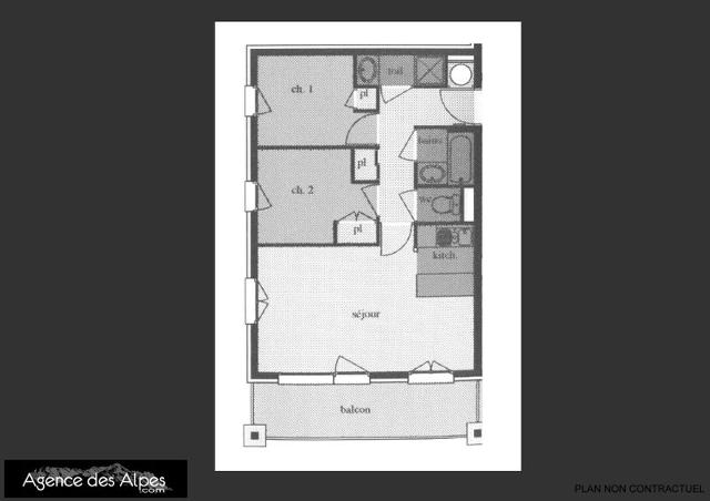 Appartements Argentiere - Les Menuires Reberty 1850