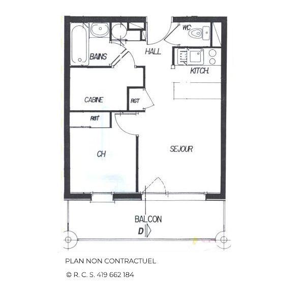 Appartements Courmayeur - Les Menuires Reberty 1850