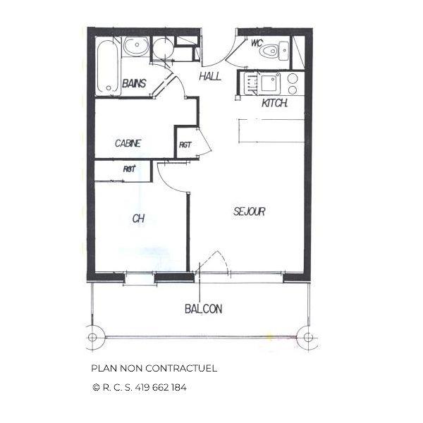 Appartements Courmayeur - Les Menuires Reberty 1850