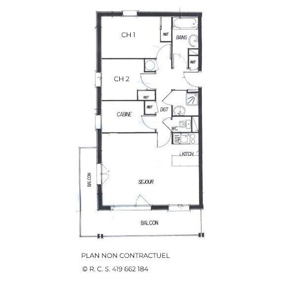 Appartements Courmayeur - Les Menuires Reberty 1850