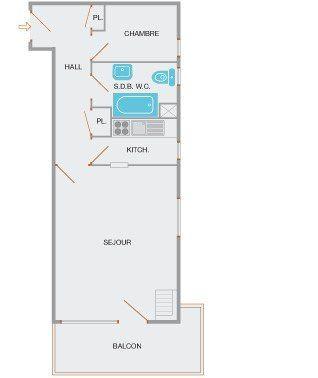 Appartement Piste Rouge B CH350-1C - Le Grand Bornand
