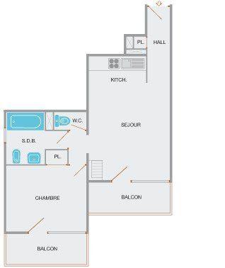 Appartement Roches Fleuries 1 CH380-1B - Le Grand Bornand