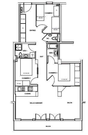 Appartement Jardins D'hiver GL147 - Valmorel