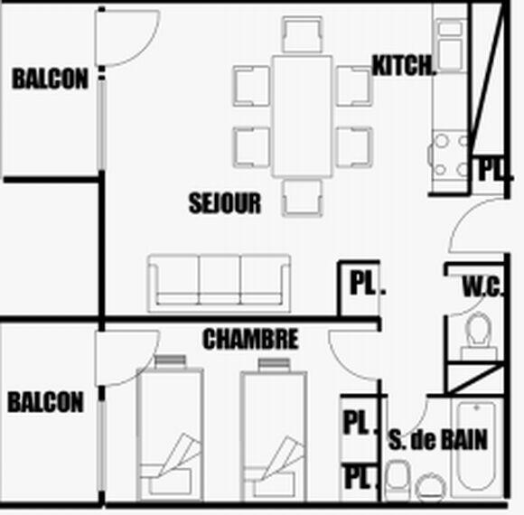 Appartements Aldebaran - Flaine Forum 1600