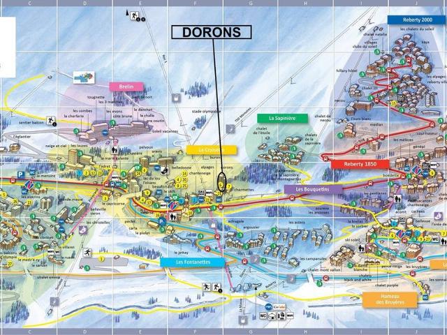 DORON 203 Studio 2 pers 19m² Expo sud ski aux pieds - Les Menuires Croisette