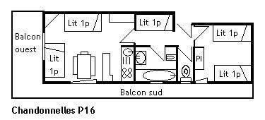 Appartement Chandonnelles 2 MRB100-P16 - Méribel Centre 1600