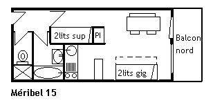 Appartement Meribel MRB460-015 - Méribel Centre 1600