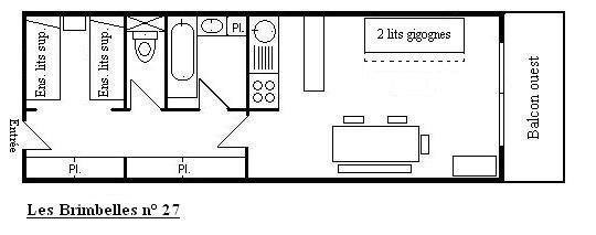 Appartement Brimbelles MRB070-027 - Méribel Centre 1600