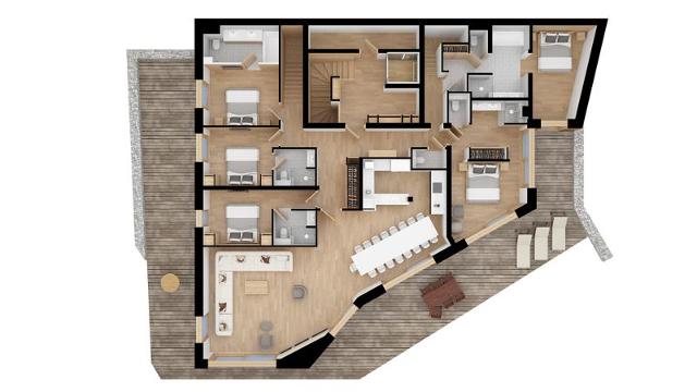 Appartements Les Belles Alpes - Méribel Village 1400