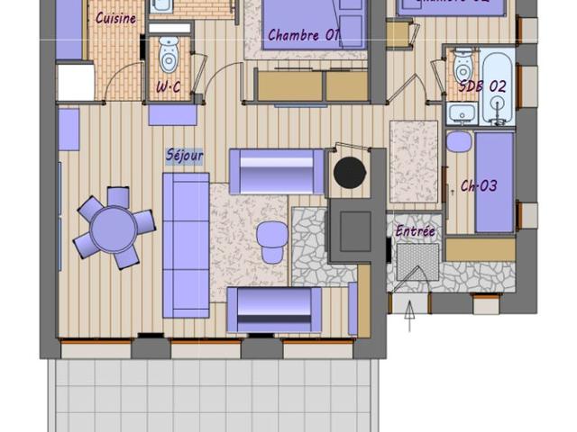 CACHO - Appartement Familiale - 5 personnes - bien situé - Val d'Isère Centre