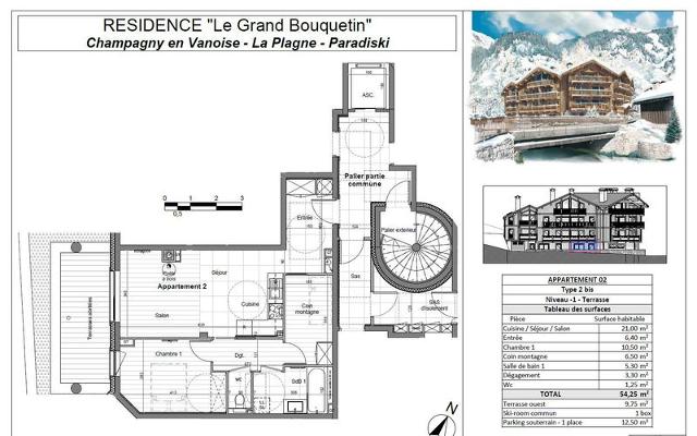 Appartements LE GRAND BOUQUETIN - Plagne - Champagny en Vanoise