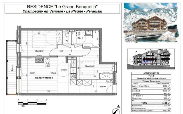 Appartements LE GRAND BOUQUETIN - Plagne - Champagny en Vanoise