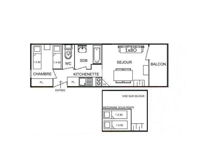 Appartement 2 pièces Les Saisies 5 personnes - Les Saisies