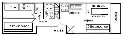 Residentie Les Ecrins - Plagne Centre