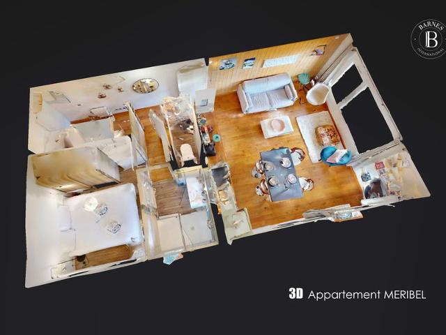 Appartement Méribel, 3 pièces, 4 personnes - Méribel Altiport 1700